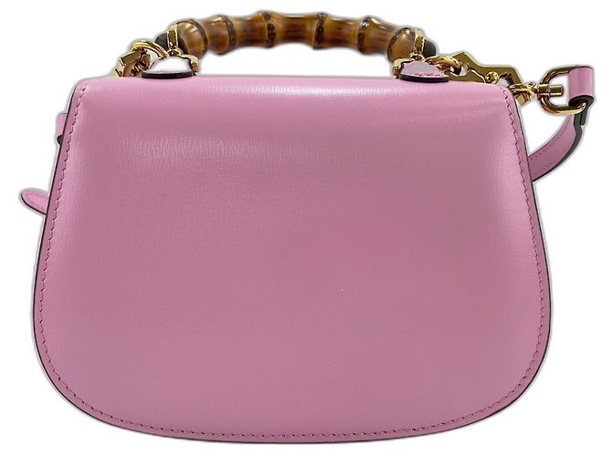 Borsa Gucci Bamboo in rosa - vista 2