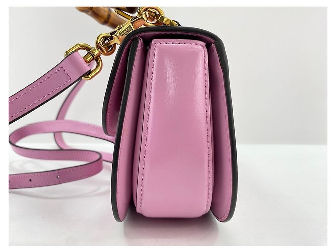 Borsa Gucci Bamboo in rosa - vista 4