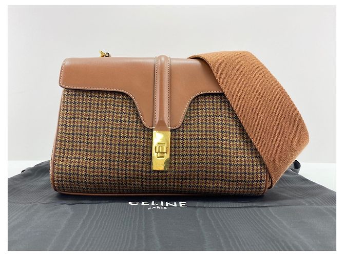 Céline Borsa a tracolla Celine Teen Soft 16 Marrone - vista 12