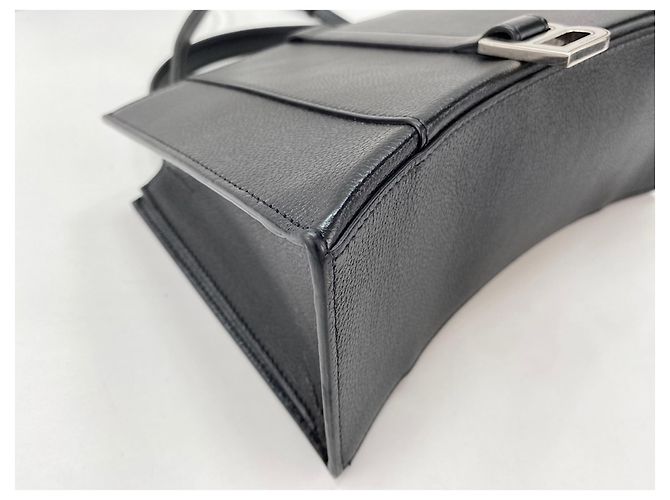 Borsa a tracolla Balenciaga Hourglass in nero - vista 8