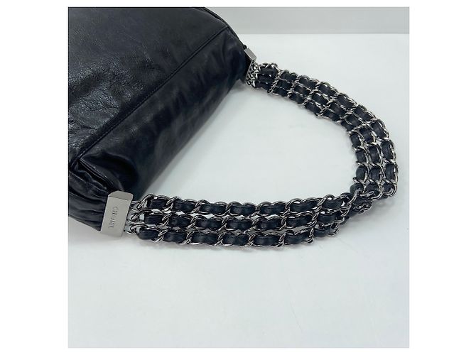Borsa a tracolla Chanel in nero - vista 11