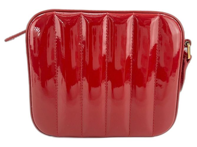 Borsa a tracolla Yves Saint Laurent Vicky Rosso - vista 2