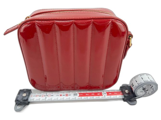 Borsa a tracolla Yves Saint Laurent Vicky Rosso - vista 3