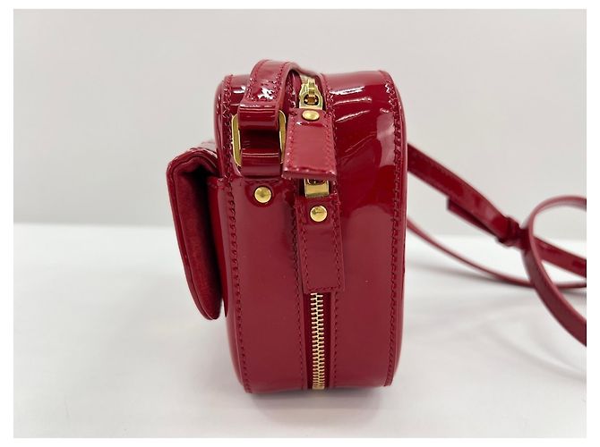 Borsa a tracolla Yves Saint Laurent Vicky Rosso - vista 5