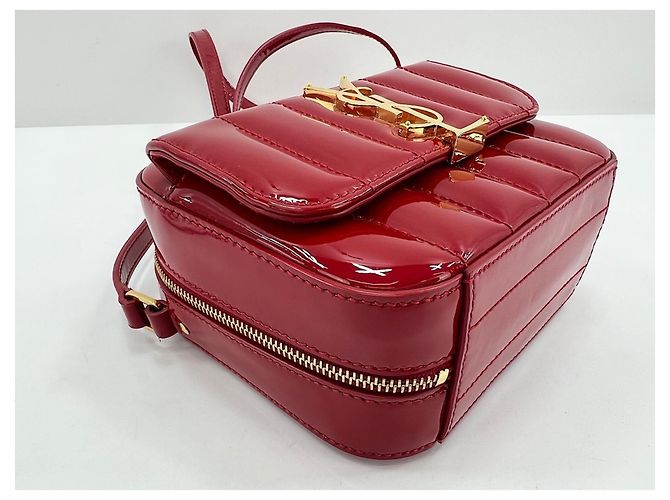 Borsa a tracolla Yves Saint Laurent Vicky Rosso - vista 7