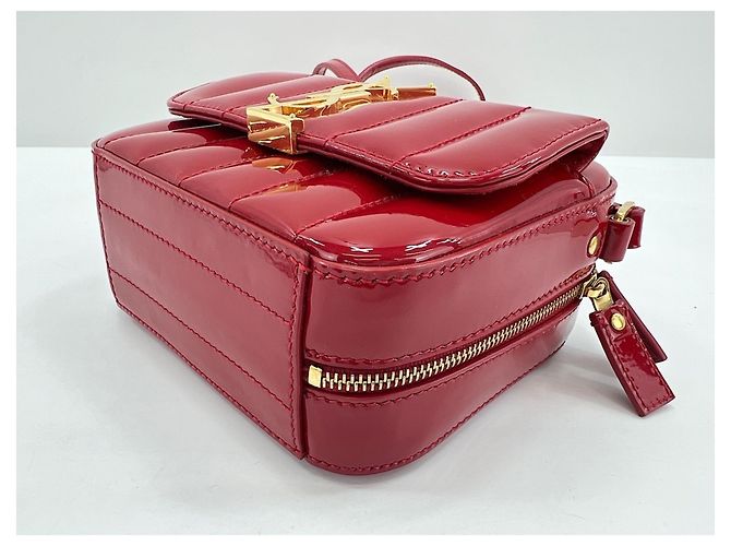 Borsa a tracolla Yves Saint Laurent Vicky Rosso - vista 8