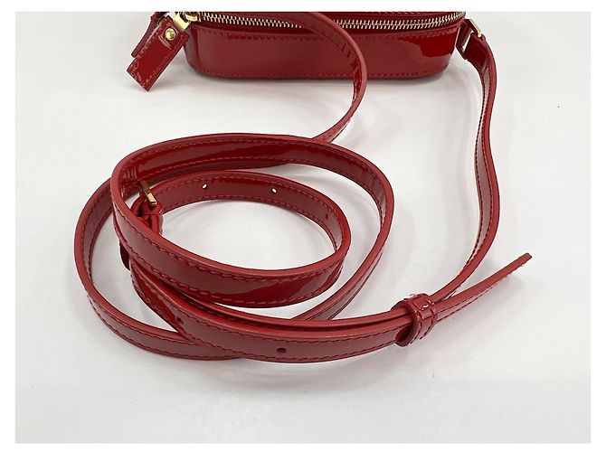 Borsa a tracolla Yves Saint Laurent Vicky Rosso - vista 9