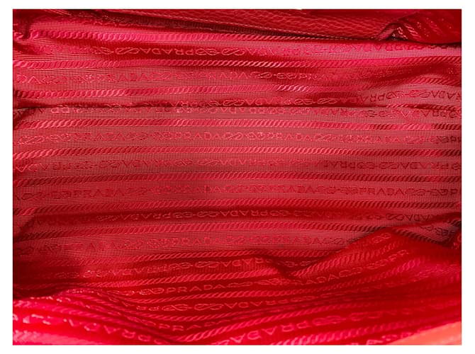Bolso Tote Prada Rojo Roja - vista 11