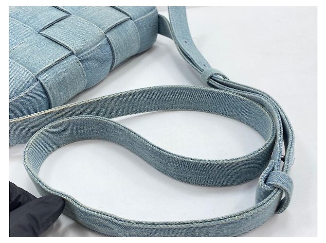 Borsa a tracolla Bottega Veneta Cassette - Blue - vista 10
