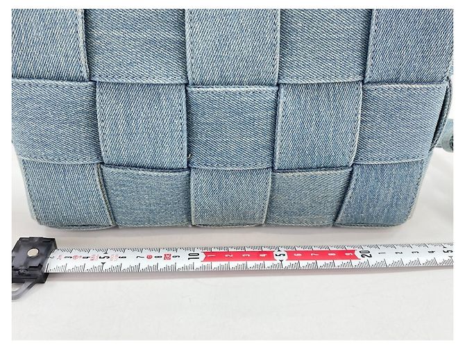 Borsa a tracolla Bottega Veneta Cassette - Blue - vista 4