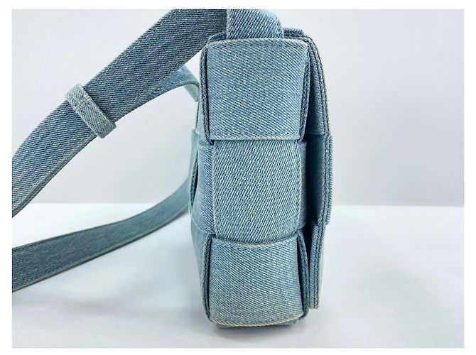 Borsa a tracolla Bottega Veneta Cassette - Blue - vista 5
