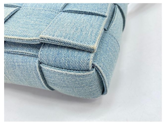 Borsa a tracolla Bottega Veneta Cassette - Blue - vista 8