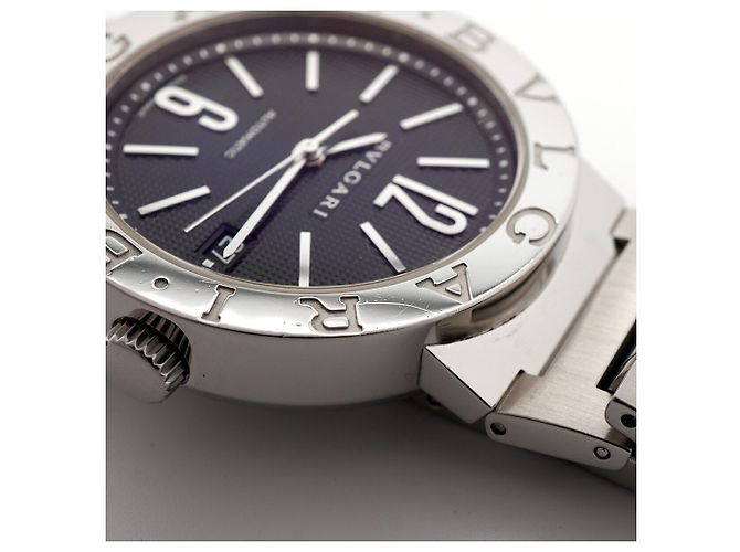 Bulgari Orologio da uomo Bvlgari BB38SS quadrante nero - vista 7