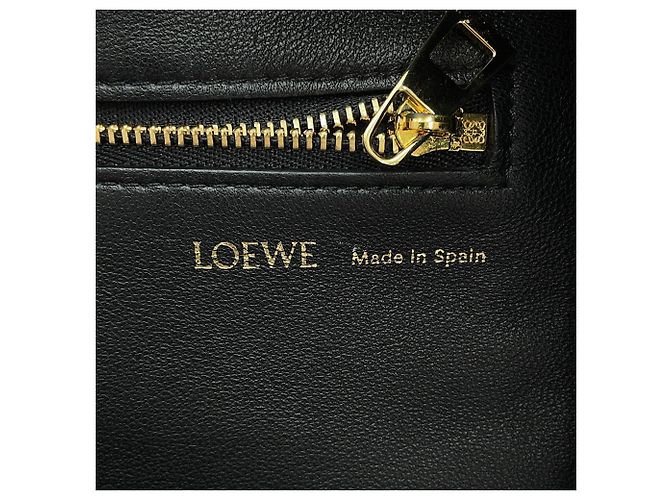 Borsa a tracolla Loewe Squeeze Medium Melona Palam Nero - vista 17