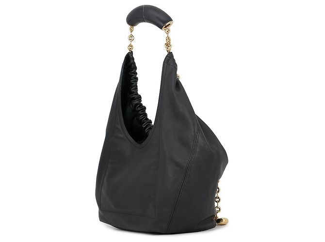 Borsa a tracolla Loewe Squeeze Medium Melona Palam Nero - vista 2