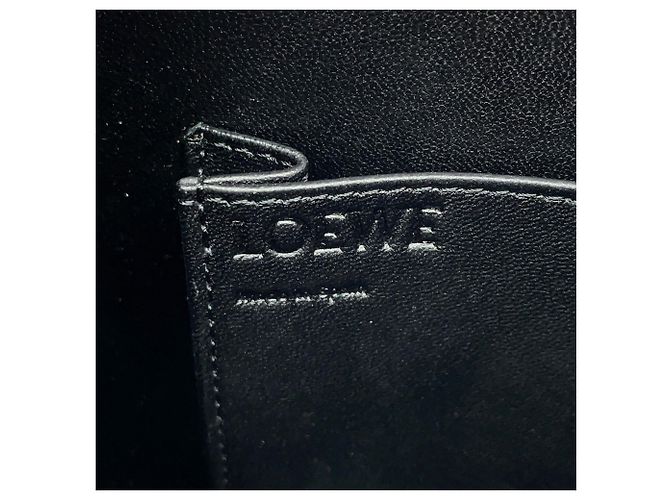 Borsa Loewe Architect A in vitello nero - vista 17