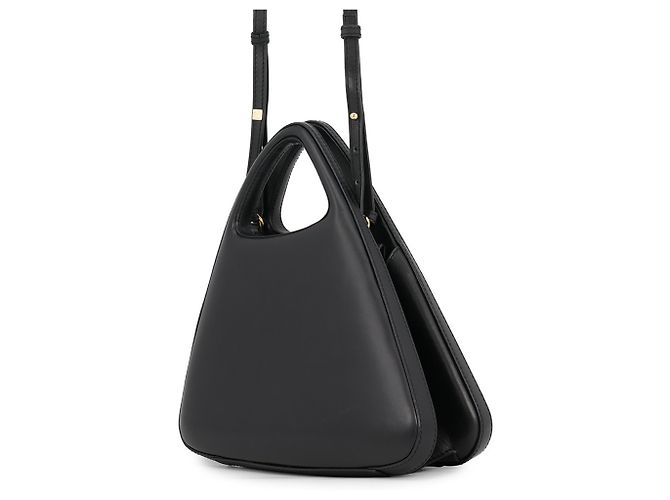 Borsa Loewe Architect A in vitello nero - vista 2