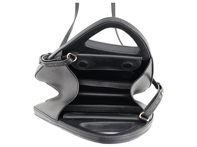 Borsa Loewe Architect A in vitello nero - vista 6