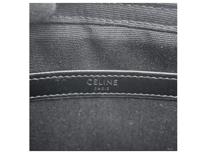 Céline Celine Triomphe Schultertasche Horizontal Medium Braun Schwarz - Ansicht 13