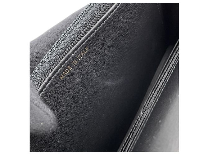 Chanel Black Velour Chain Wallet - view 9