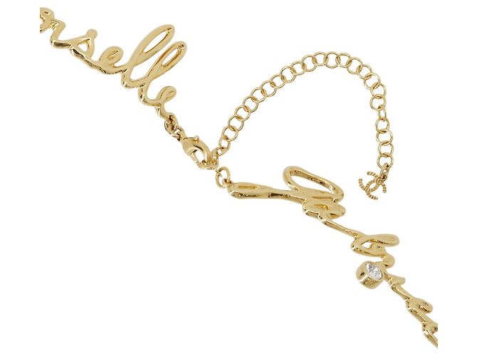 Collana di strass Chanel I LOVE COCO D'oro - vista 5
