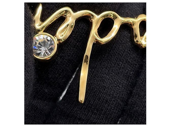 Collana di strass Chanel I LOVE COCO D'oro - vista 6
