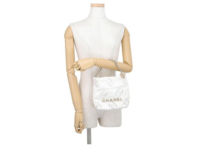 Borsa a mano Chanel CHANEL22 Mini Bianco - vista 4