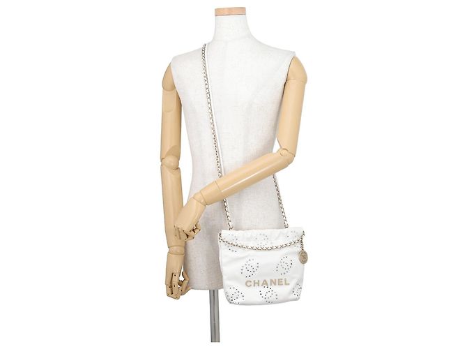 Borsa a mano Chanel CHANEL22 Mini Bianco - vista 5