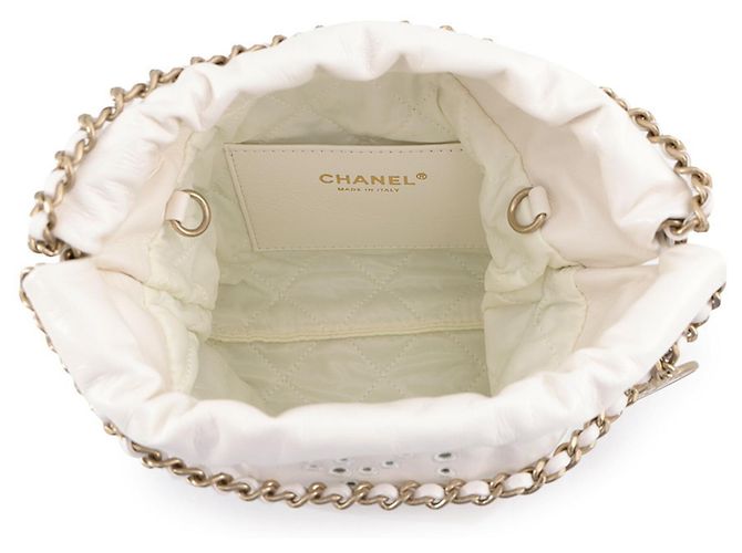 Borsa a mano Chanel CHANEL22 Mini Bianco - vista 6