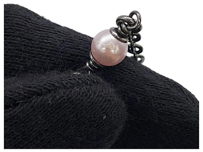 Collana Chanel Coco Mark con perle sintetiche e strass - vista 6