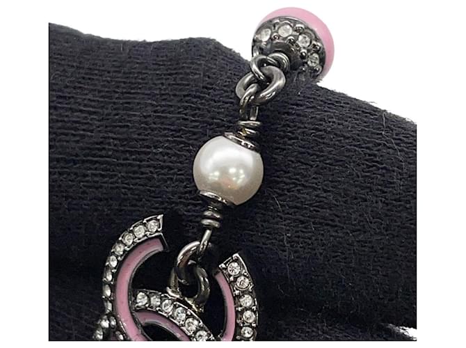 Collana Chanel Coco Mark con perle sintetiche e strass - vista 7