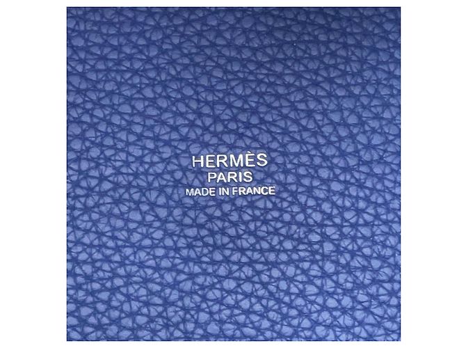Hermès Hermes Picotin Lock MM Handtasche in Bleu Saphir Blau - Ansicht 12