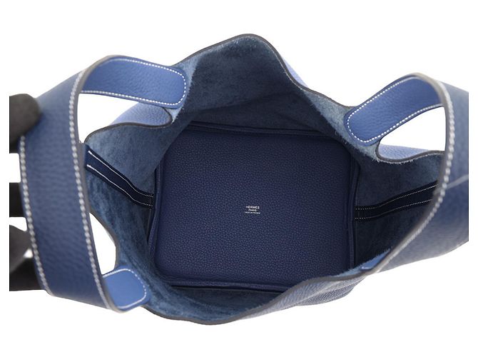 Hermès Hermes Picotin Lock MM Handtasche in Bleu Saphir Blau - Ansicht 5