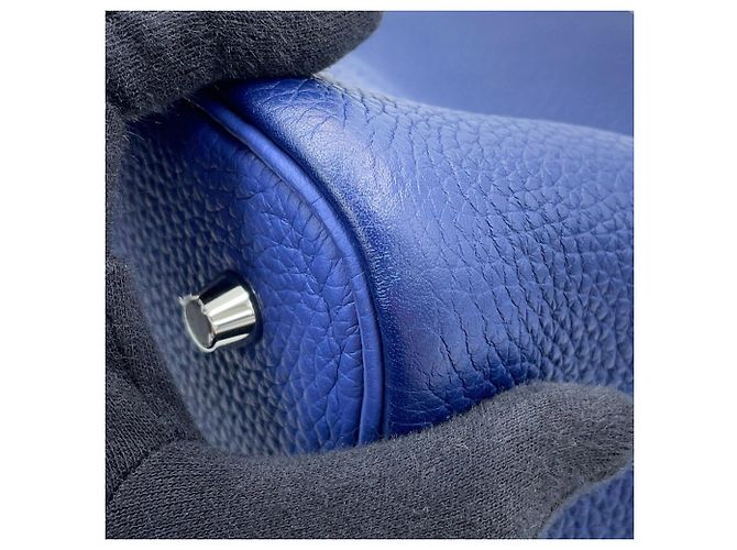 Hermès Hermes Picotin Lock MM Handtasche in Bleu Saphir Blau - Ansicht 6