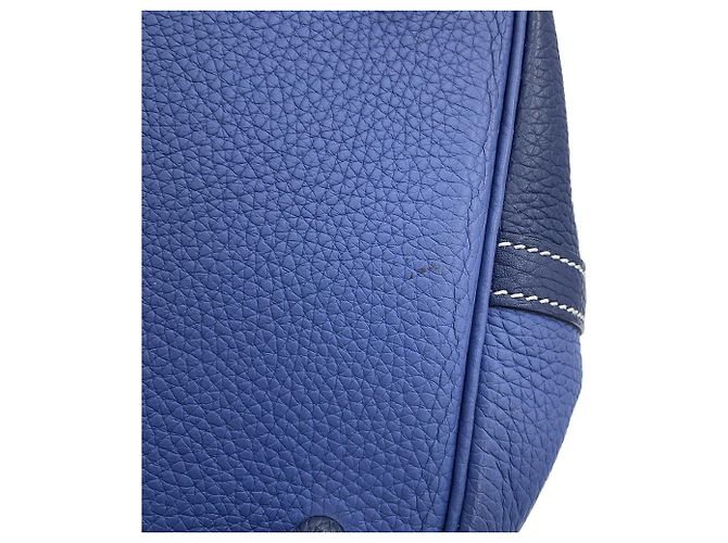 Hermès Hermes Picotin Lock MM Handtasche in Bleu Saphir Blau - Ansicht 7