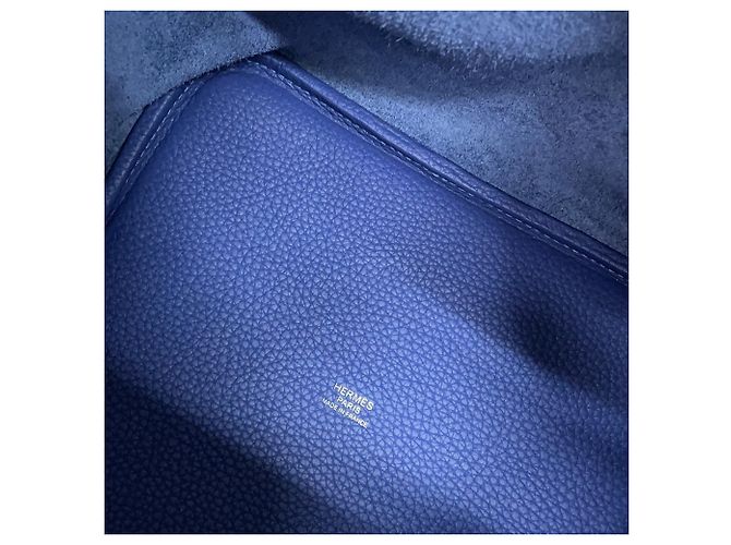 Hermès Hermes Picotin Lock MM Handtasche in Bleu Saphir Blau - Ansicht 8