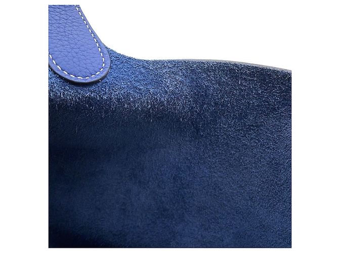 Hermès Hermes Picotin Lock MM Handtasche in Bleu Saphir Blau - Ansicht 9