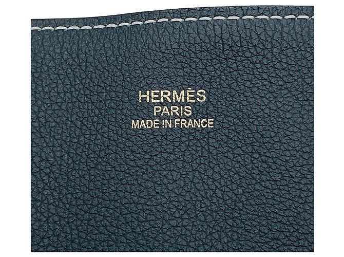 Hermès Borsa Tote Hermes Double Sens 28 Blu - vista 13