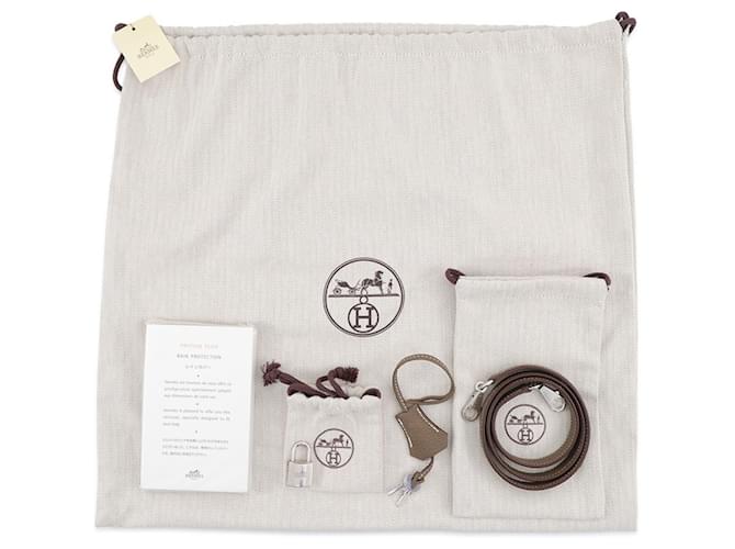 Hermès Borsa Hermes Bolide 31 Taupe - vista 15