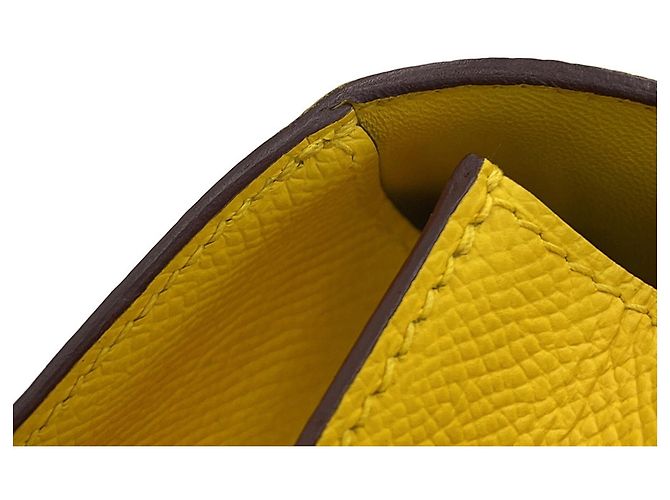 Hermès Bolsa de Ombro Hermes Mini Constance Amarelo - vista 10