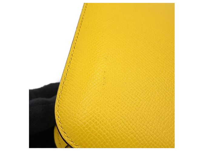 Hermès Bolsa de Ombro Hermes Mini Constance Amarelo - vista 11