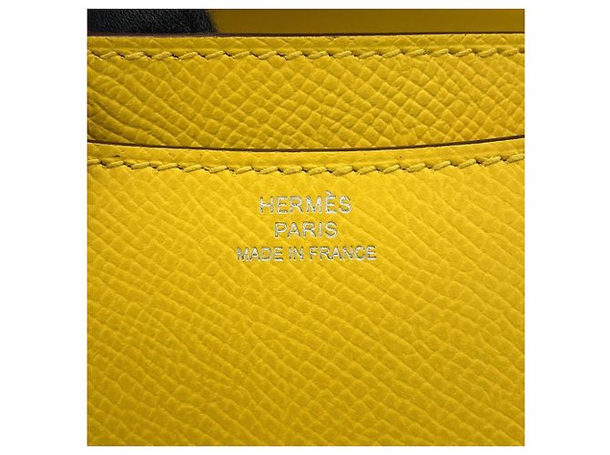 Hermès Bolsa de Ombro Hermes Mini Constance Amarelo - vista 19