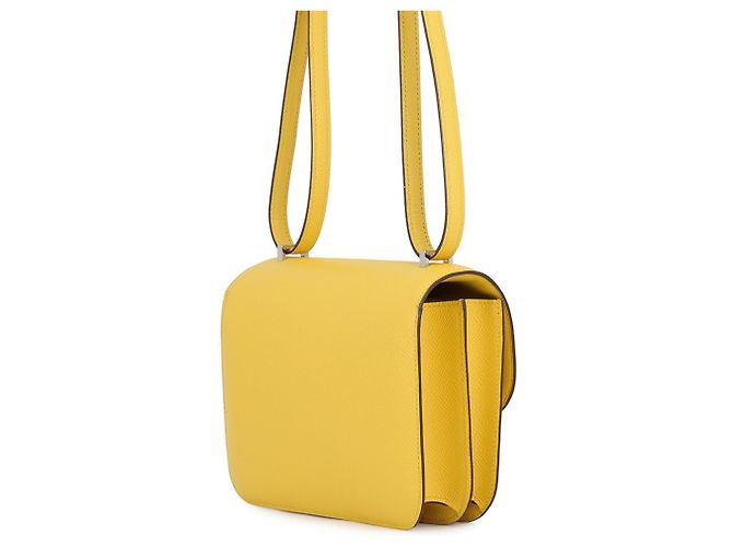 Hermès Bolsa de Ombro Hermes Mini Constance Amarelo - vista 2