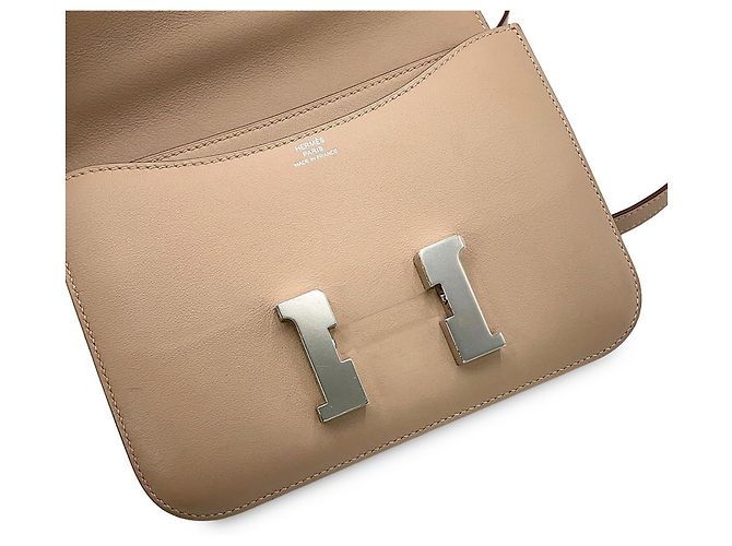 Hermès Borsa a tracolla Hermes Mini Constance 3 in pelle Swift Argile - Ansicht 10