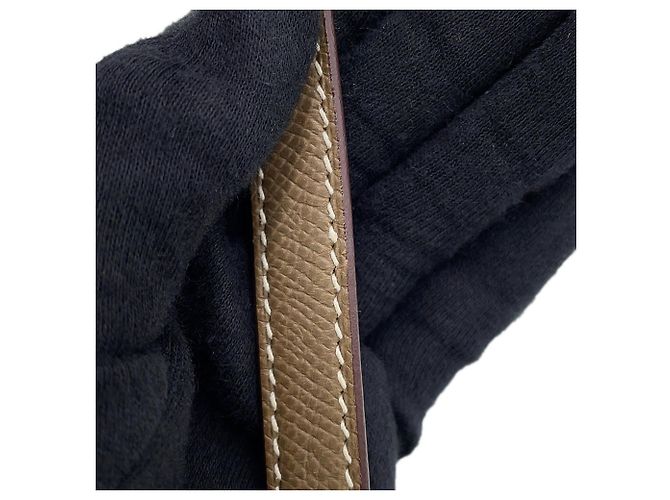 Hermès Borsa Hermes Bolide 27 in Etoupe Gray Taupe - vista 14