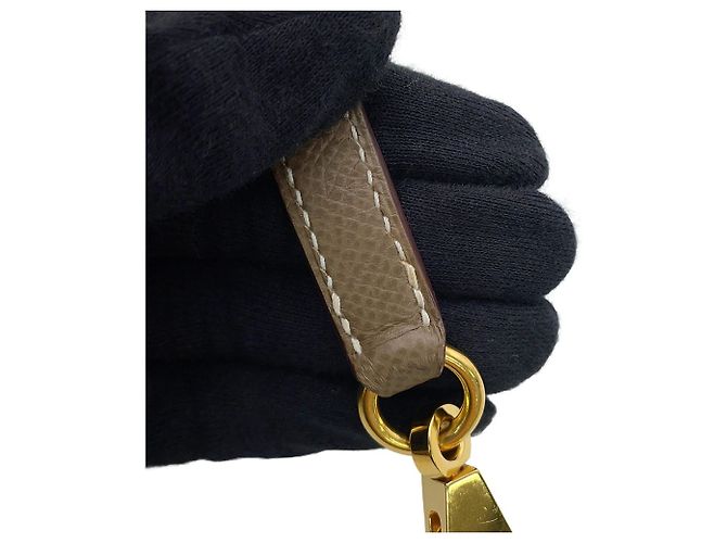 Hermès Borsa Hermes Bolide 27 in Etoupe Gray Taupe - vista 15
