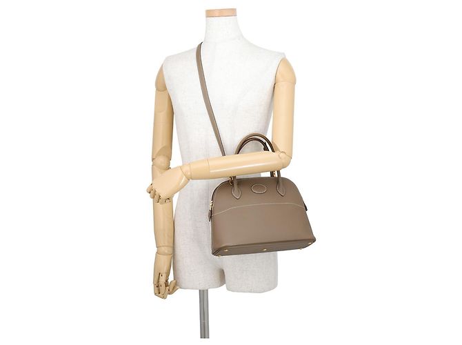 Hermès Borsa Hermes Bolide 27 in Etoupe Gray Taupe - vista 5