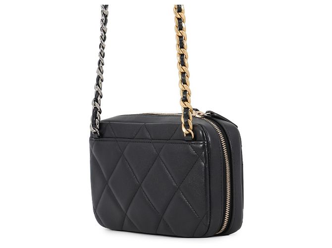 Borsa a tracolla con catena Chanel CHANEL19 Nero - vista 2
