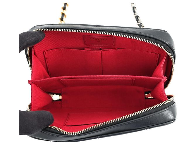 Borsa a tracolla con catena Chanel CHANEL19 Nero - vista 5