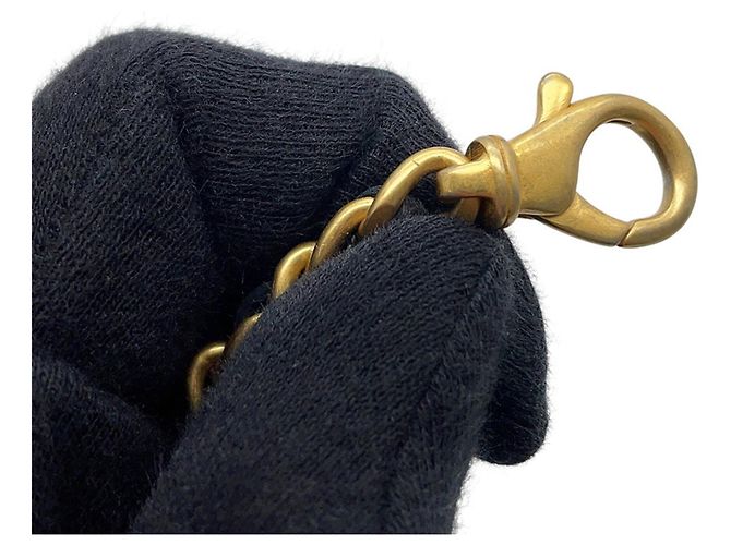 Borsa a tracolla con catena in pelle nera Chanel Nero - vista 11